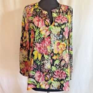 Kobi Halperin Silk Floral Blouse - Size Small
